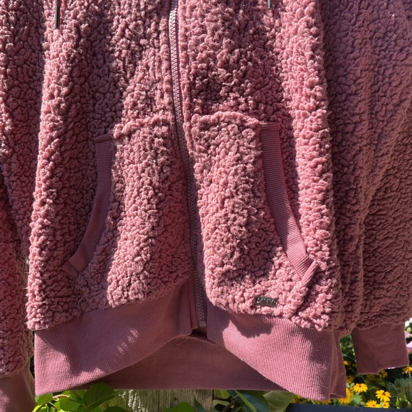 Zip Up Teddy Fleece Jacket - Picture 3 of 8